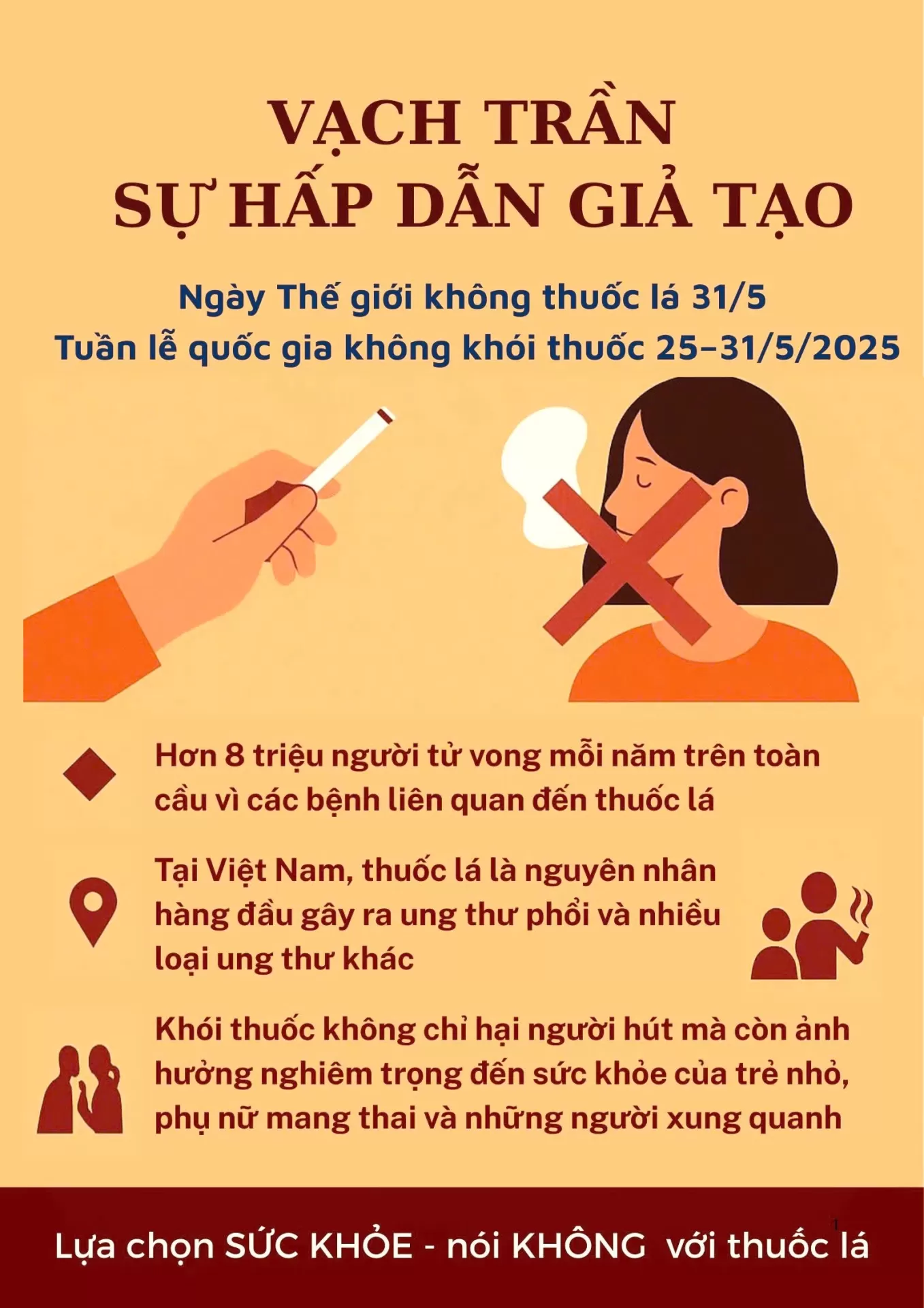 Vạch trần sự hấp dẫn giả tạo – Đừng để thuốc lá lừa dối bạn!