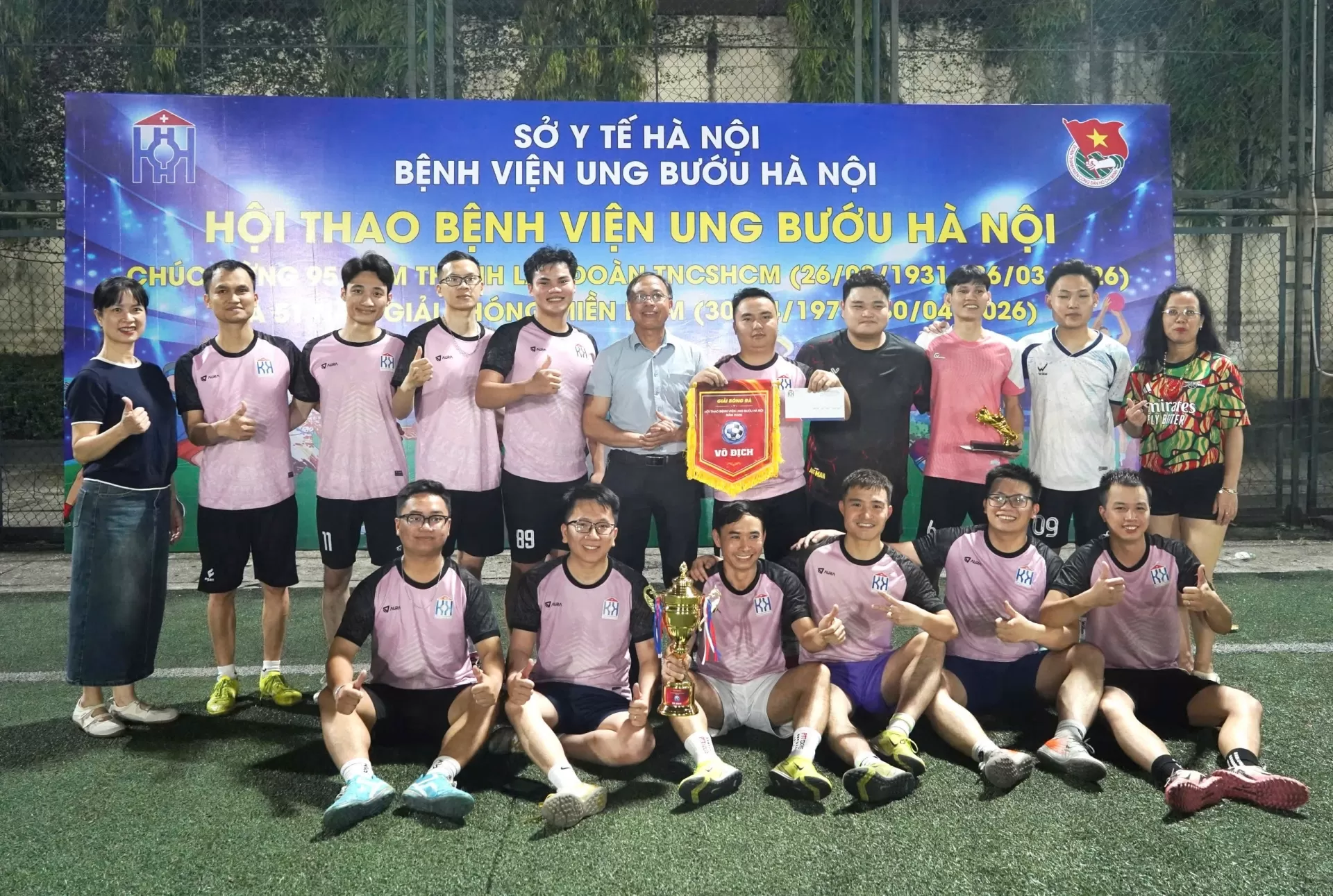 Chung kết bóng đá nam - Hội thao thể dục thể thao Bệnh viện Ung Bướu Hà Nội năm 2026