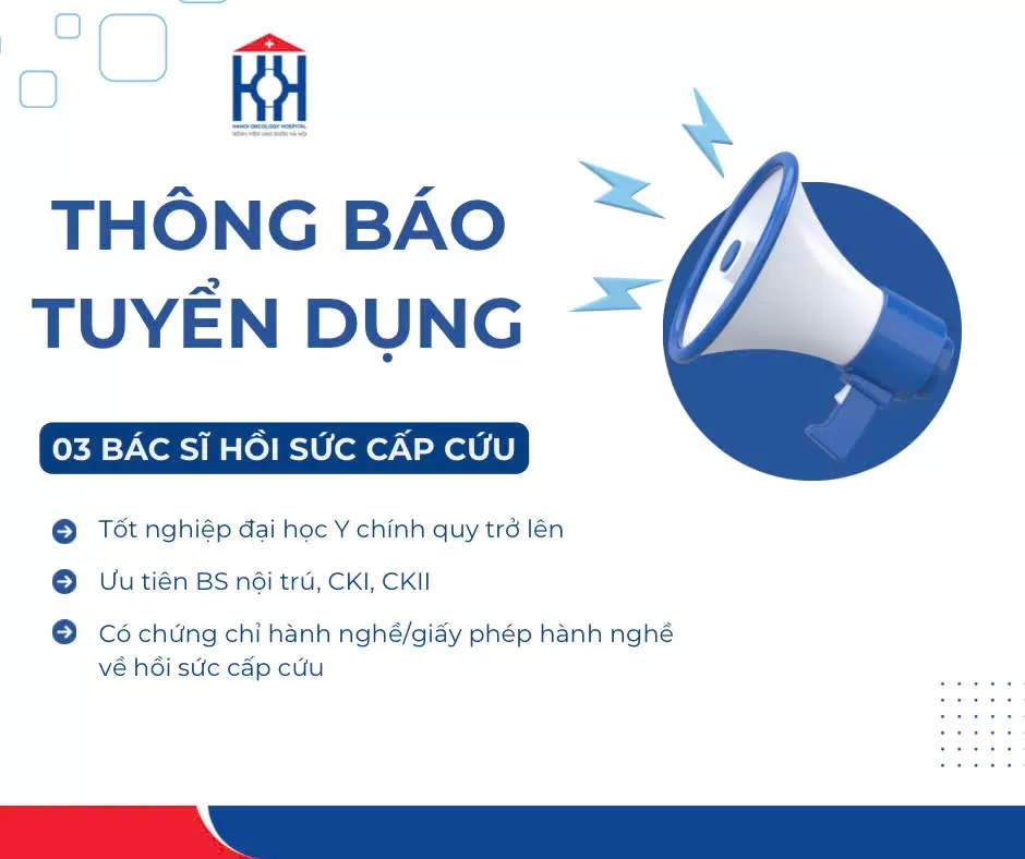 Thông báo tuyển dụng Bác sĩ Hồi sức cấp cứu