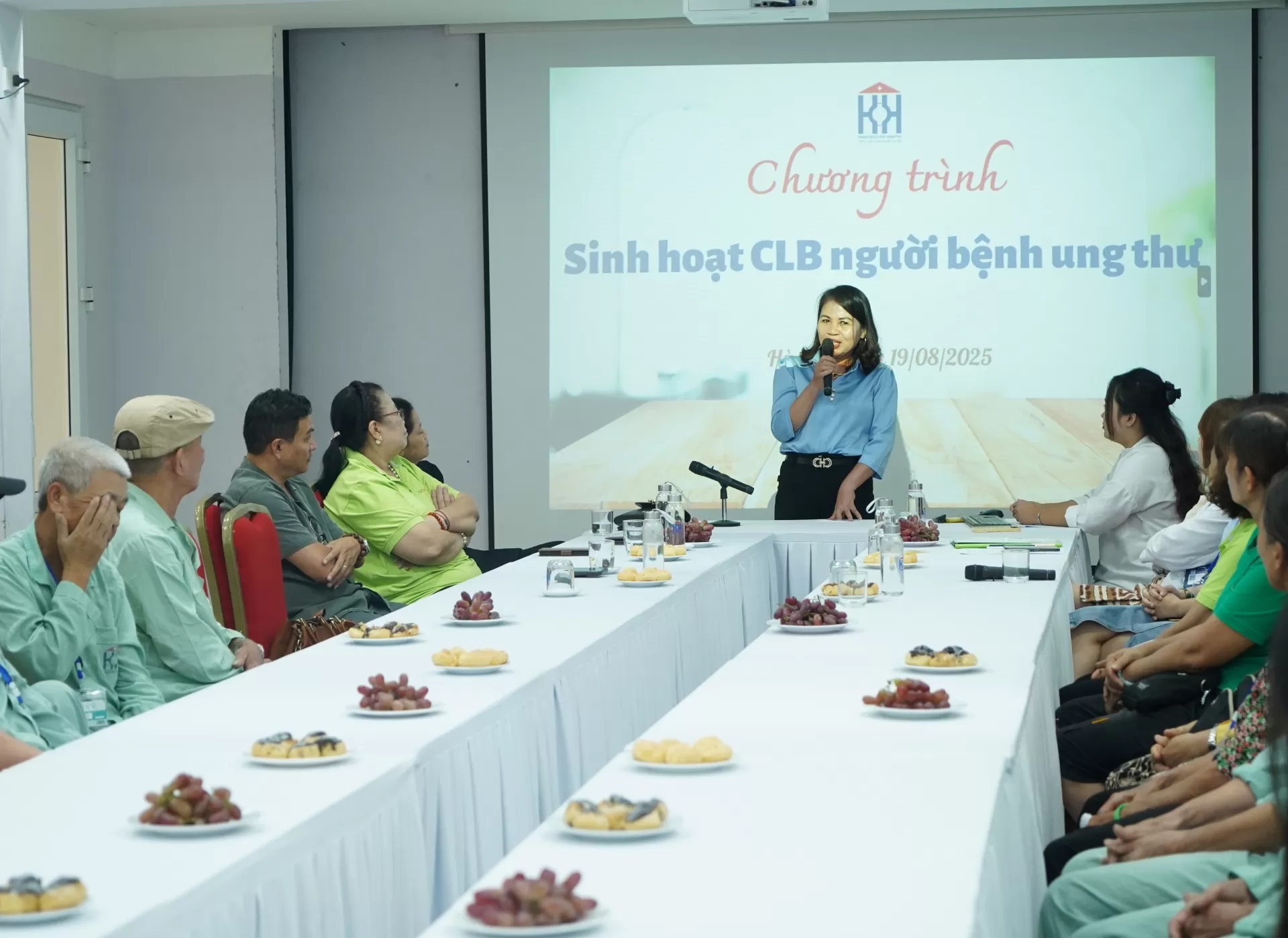 Không khí ấm áp và ý nghĩa trong buổi Sinh hoạt câu lạc bộ người bệnh ung thư tháng 8/2025