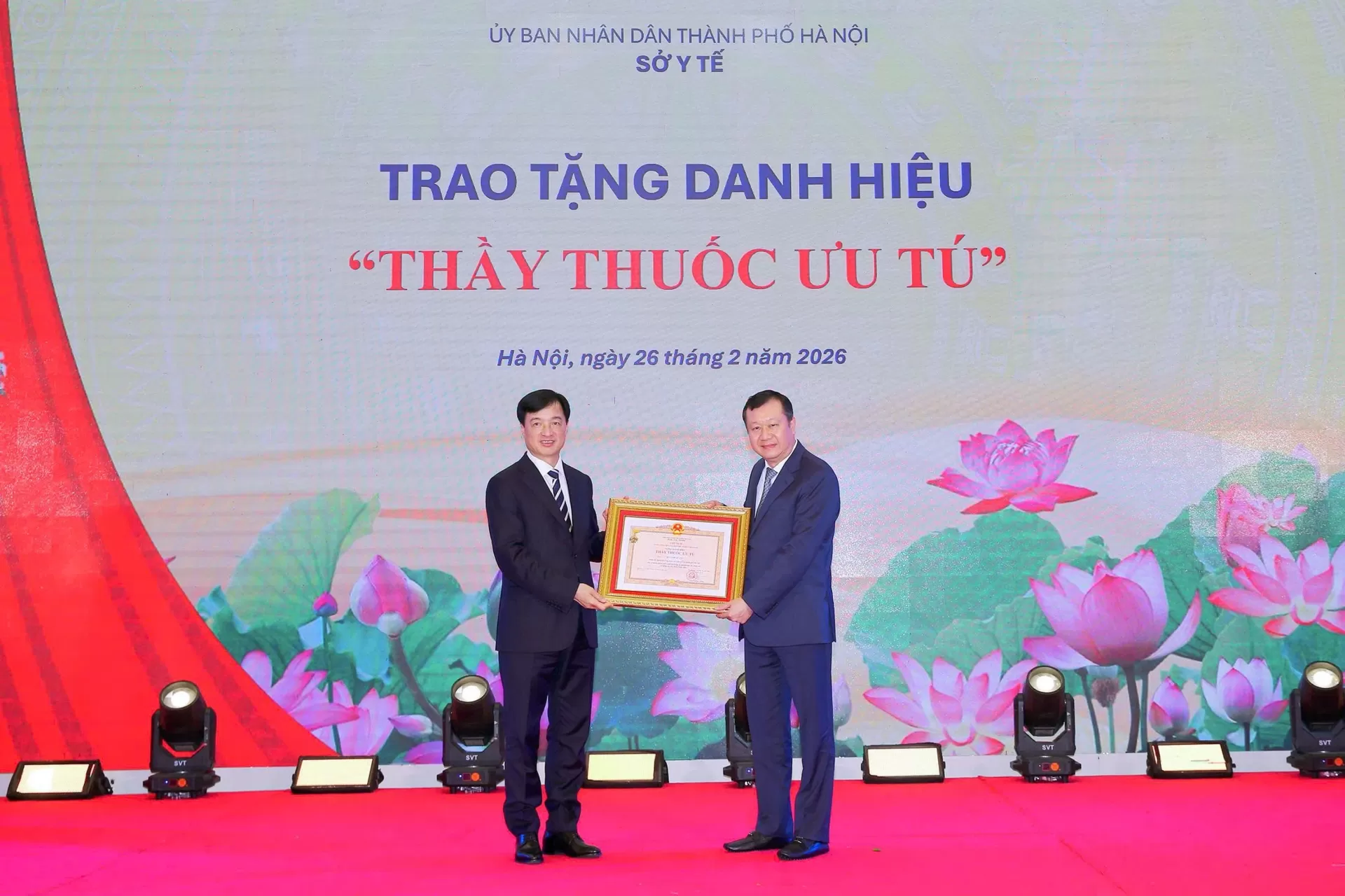 Bệnh viện Ung Bướu Hà Nội ghi dấu ấn tại Hội nghị gặp mặt Cán bộ y tế Thủ đô nhân Ngày thầy thuốc Việt Nam (27/2/1955 – 27/2/2026)