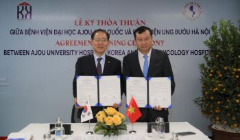 Bệnh viện Ung Bướu Hà Nội ký kế thỏa thuận hợp tác với Bệnh viện Đại học Ajou Hàn Quốc